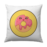 Kawaii Donut Pillow, Cute Food Pillow, Sweet Treat Decor, Funny Pillow, Donut Lover Gift, Bedroom Decor, Living Room Pillow - Tawshia
